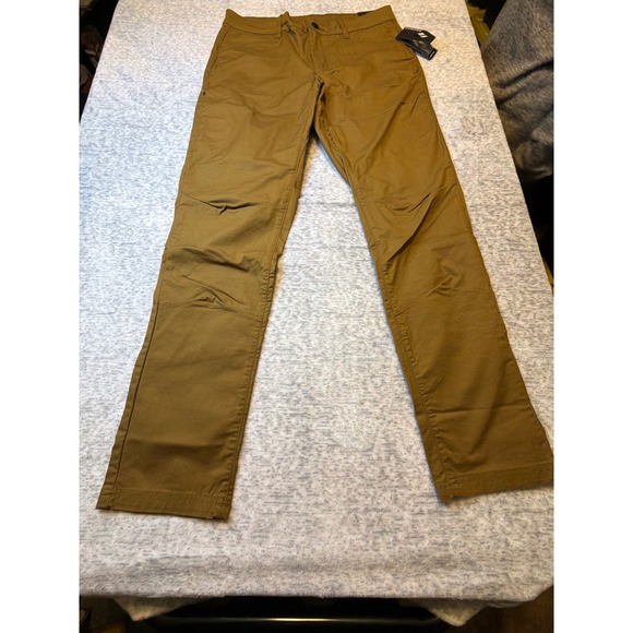 Black Diamond Mantle Pant Men's Brown Regular Fit Organic Cotton Canvas Size 32